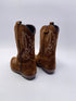 Clic! Western cowboylaarsjes country cognac wit stiksel